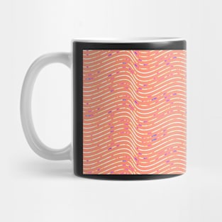 Wave of Ribbons on Apricot 7632 Mug